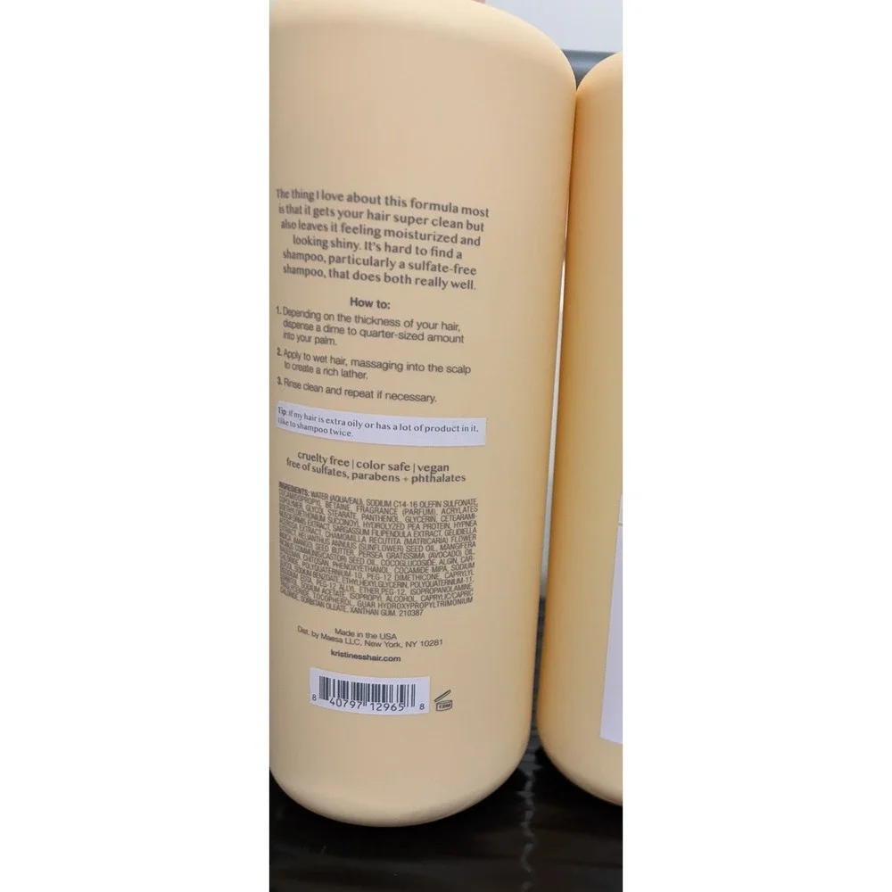 Kristin Ess Signature Shampoo and Conditioner Set with Pump Daily Sulfate Free